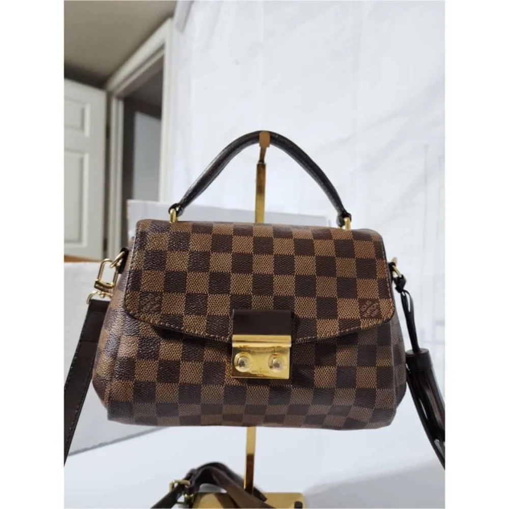 Authentic Louis Vuitton Croisette Damier Ebene Crossbody/ Satchel Bag
